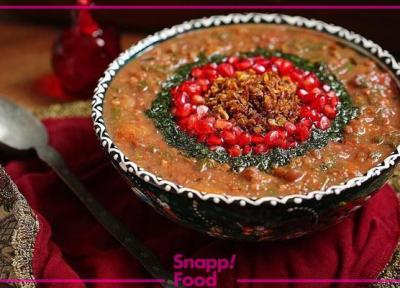 طرز تهیه آش انار لعابدار به سبک شیرازی وشمالی